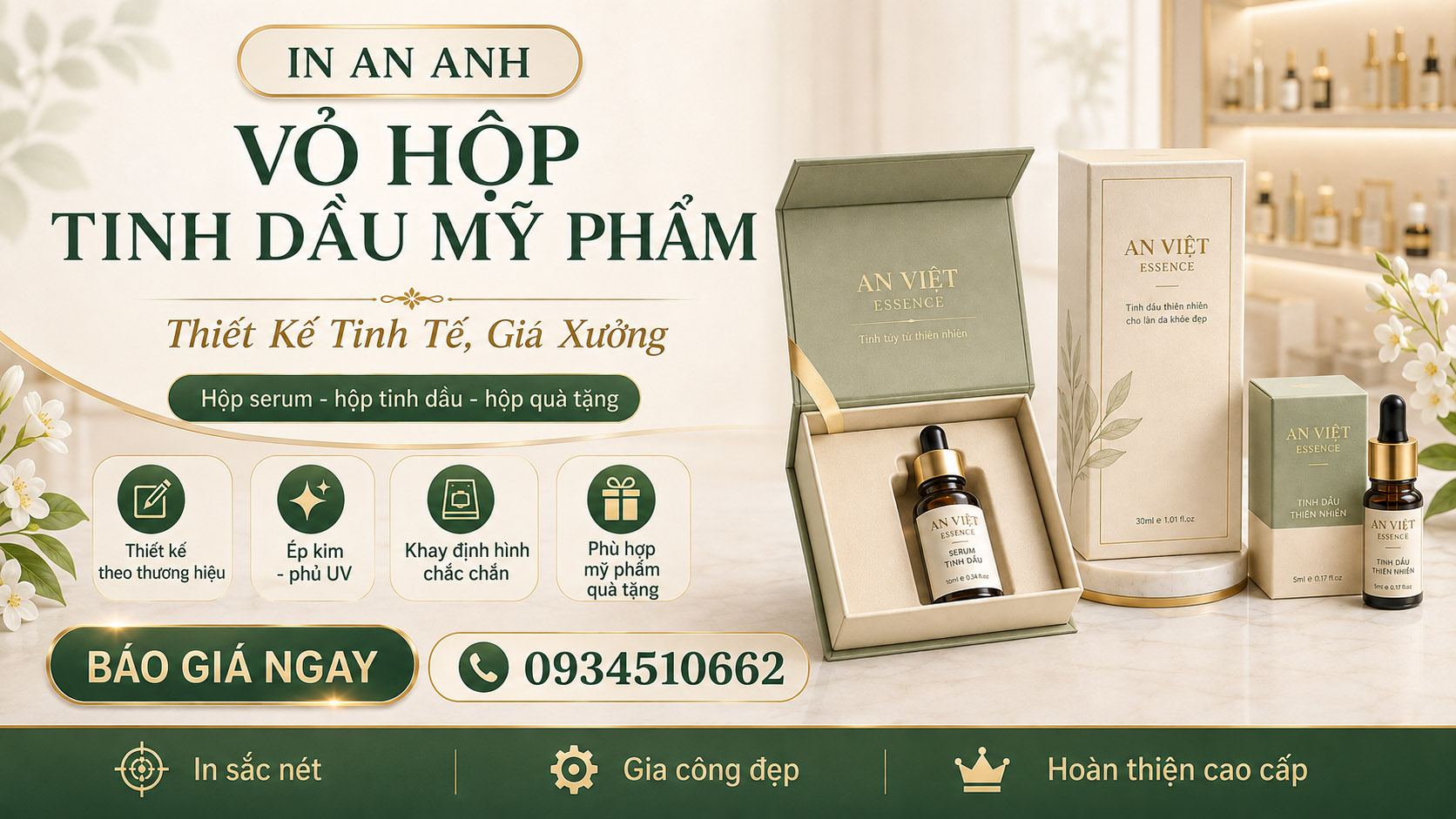 In hộp dựng chai tinh dầu đẹp