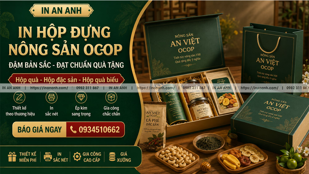 In Hộp Đựng Nông Sản OCOP