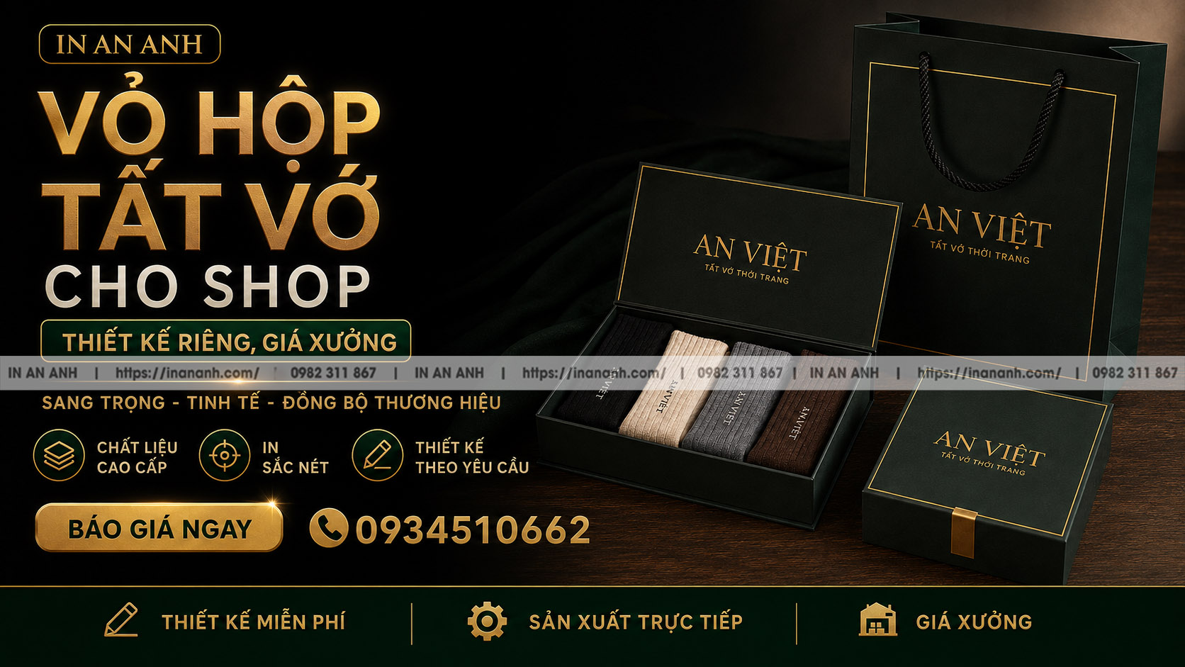 In Hộp Đựng Tất Vớ Đẹp