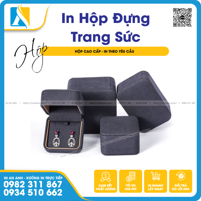 Dạng hộp trang sức đế cao 