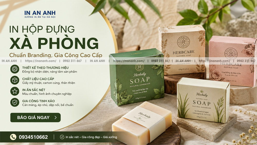 In Hộp Đựng Xà Phòng