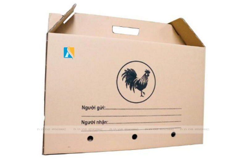 Hộp carton đựng gà nguyên con size lớn