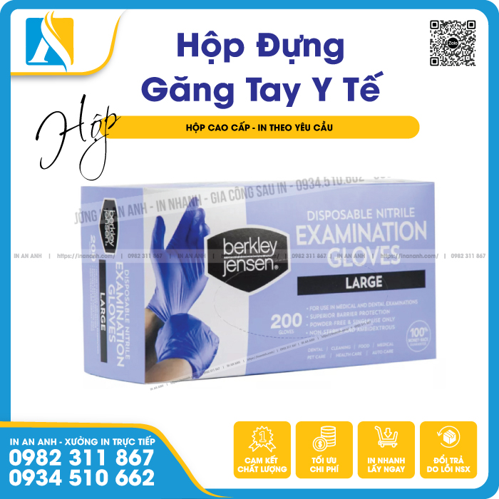 Mẫu hộp đựng găng tay Y tế 