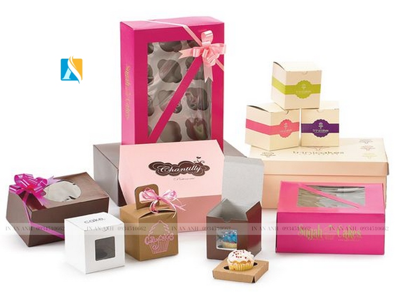 in hộp đựng bánh cupcake