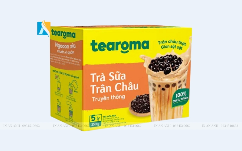 in hộp giấy đựng hạt trân châu