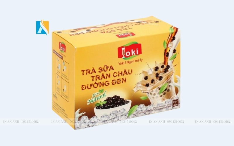 in hộp giấy đựng hạt trân châu