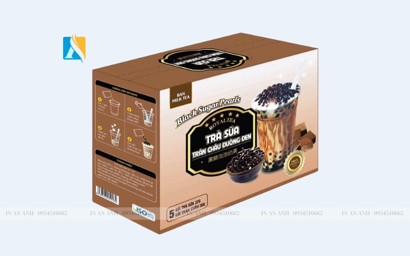 in hộp giấy đựng hạt trân châu