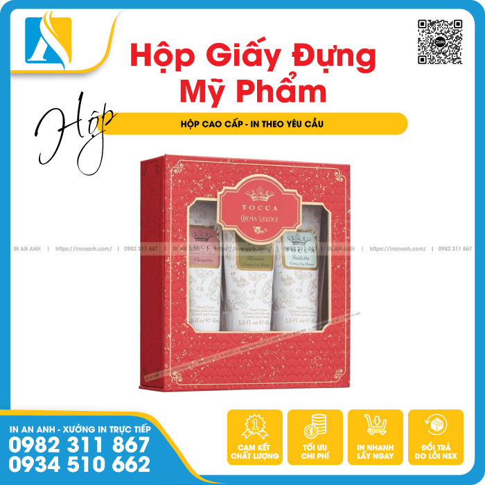 Công nghệ in xuất sắc tạo ra hộp đựng mỹ phẩm cao cấp
