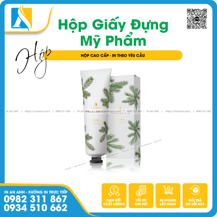 In hộp đựng mỹ phẩm theo ý riêng của khách hàng