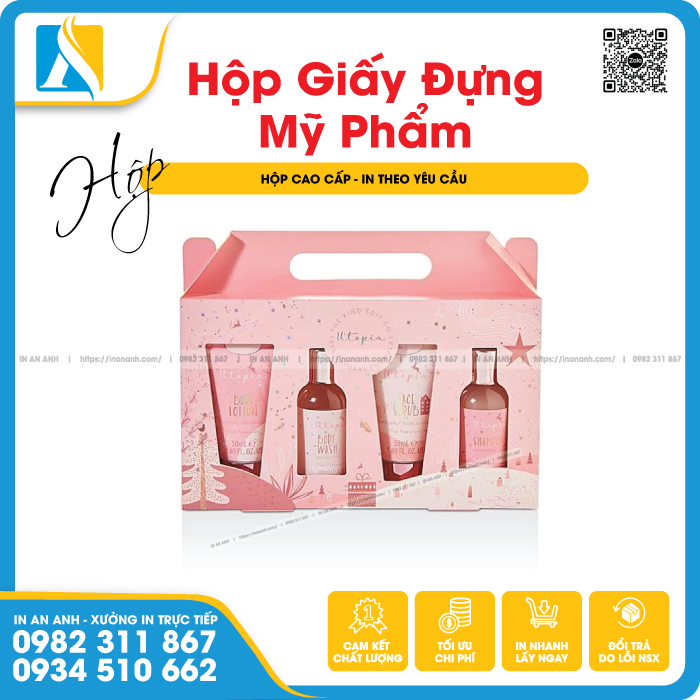 Mác in mỹ phẩm chìm theo thiết kế riêng
