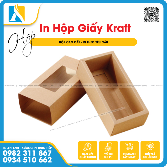 Nên chú ý quy cách và công nghệ in hộp giấy Kraft