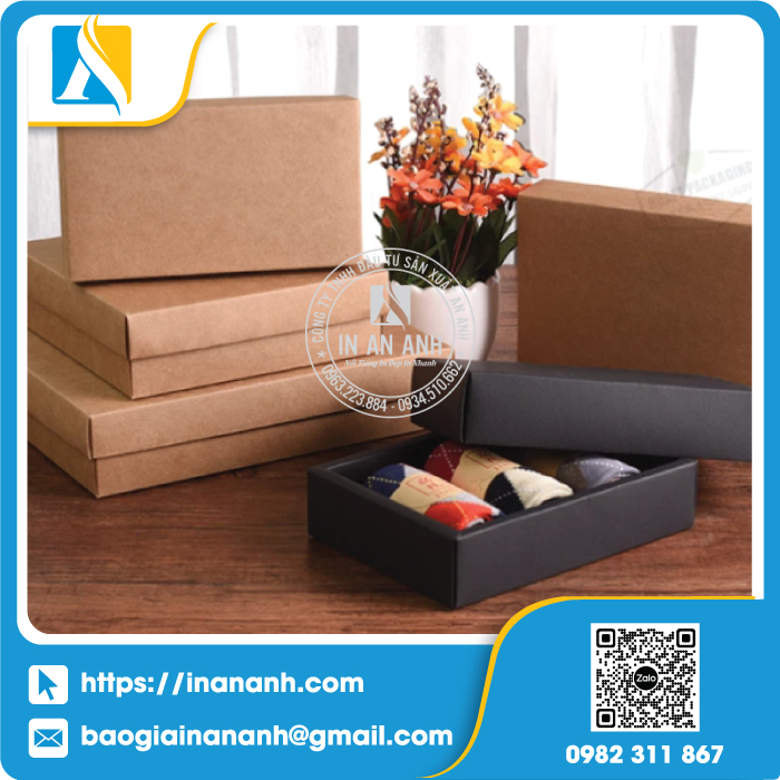 Hộp giấy Kraft carton lạnh bồi gia tăng độ cứng và bền