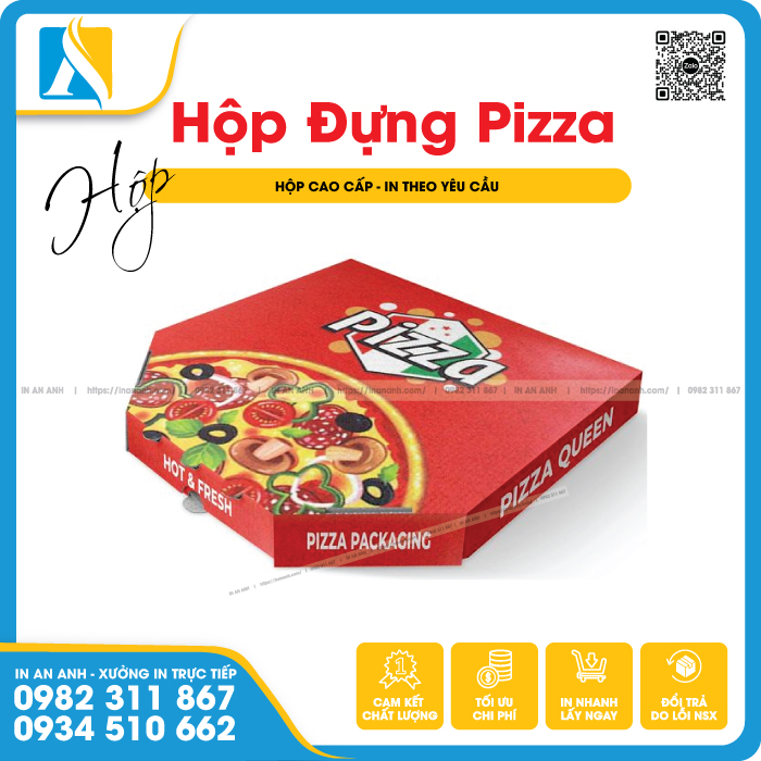 Các loại giấy chuyên dụng trong in hộp pizza đáp ứng nhu cầu khách hàng