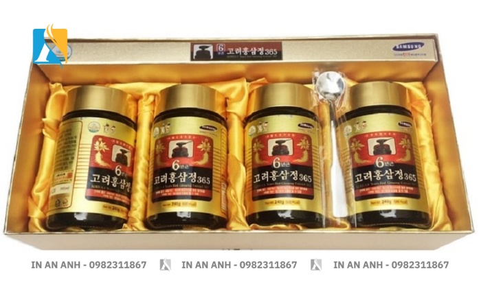 Hộp sâm dạng hũ bảo vệ chống va đập với chất liệu gỗ hoặc kim loại