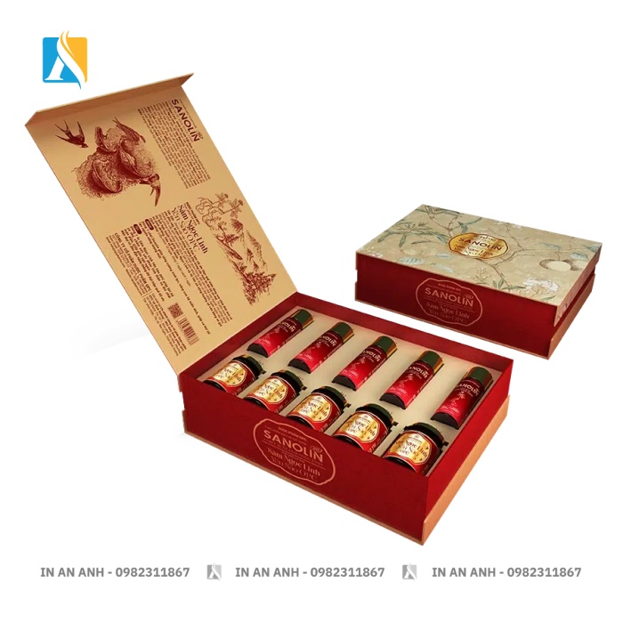 Hộp đựng nhân sâm sang trọng nâng tầm thương hiệu dược phẩm.