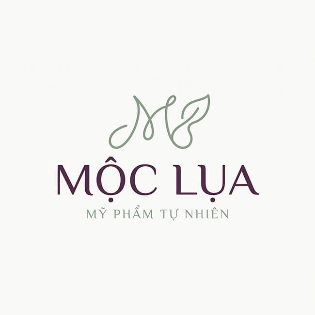 Logo Mộc Lụa – in decal giấy Logo thương hiệu Mộc Lụa, khách hàng đã in decal giấy tại In An Anh