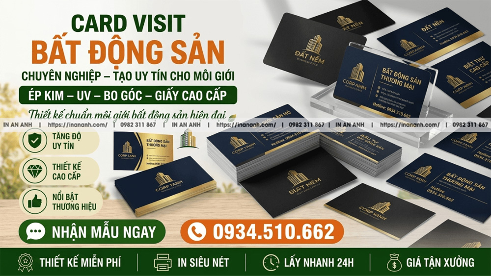 Card Visit Bất Động Sản - Chuyên Nghiệp, Tạo Uy Tín Cho Môi Giới