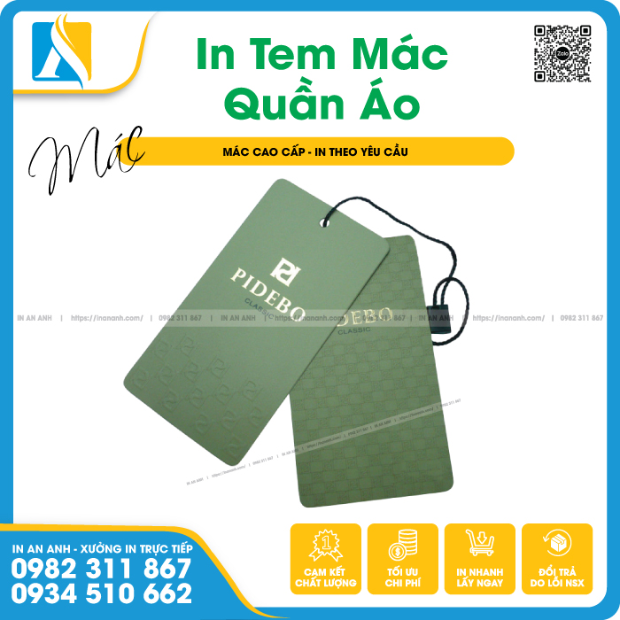  Tag quần áo đơn giản, sang trọng từ giấy cứng