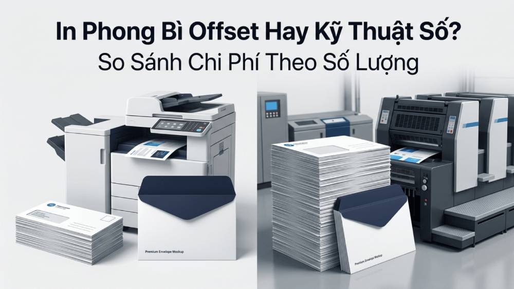 In Phong Bì Offset Hay Kỹ Thuật Số? So Sánh Chi Phí Theo Số Lượng
