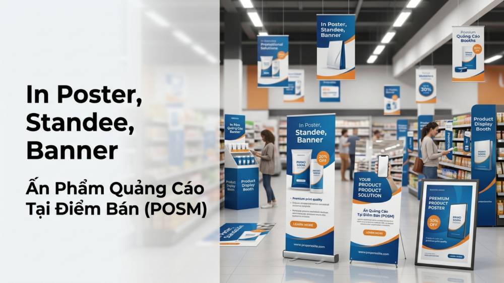 In Poster, Standee, Banner - Ấn Phẩm Quảng Cáo Tại Điểm Bán (POSM)