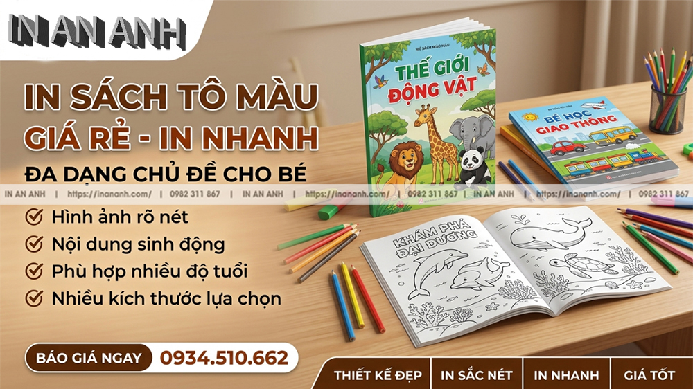 In Sách Tô Màu Cho Trường Học
