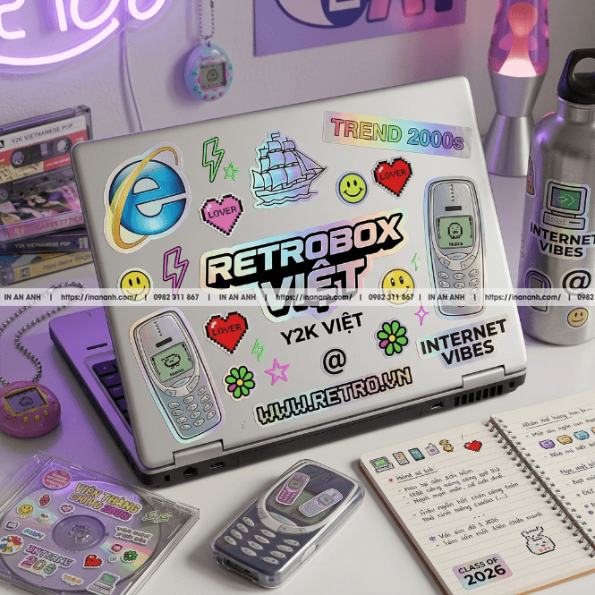 In sticker gen z và xu hướng trang trí sticker