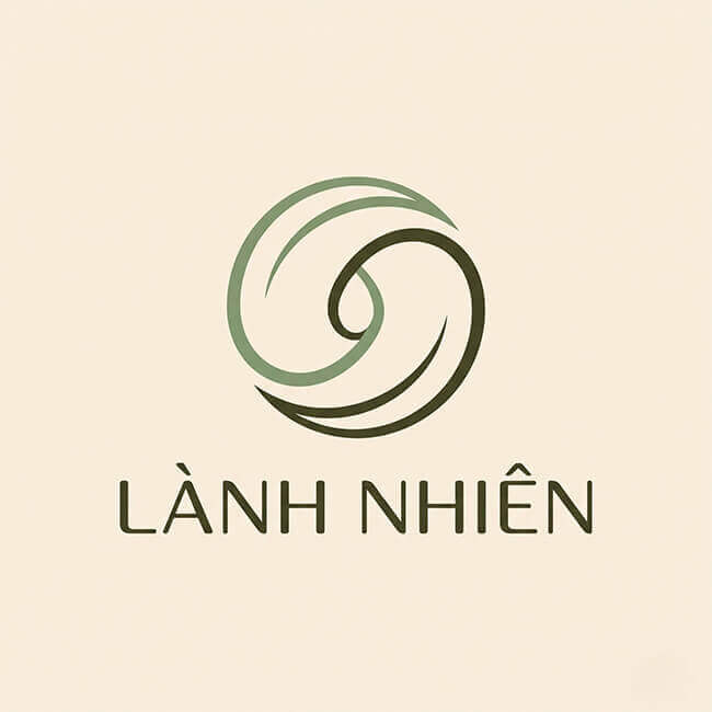 Logo Lành Nhiên – in nhãn chai nước suối Logo Lành Nhiên – khách hàng sử dụng dịch vụ in nhãn chai nước suối tại In An Anh