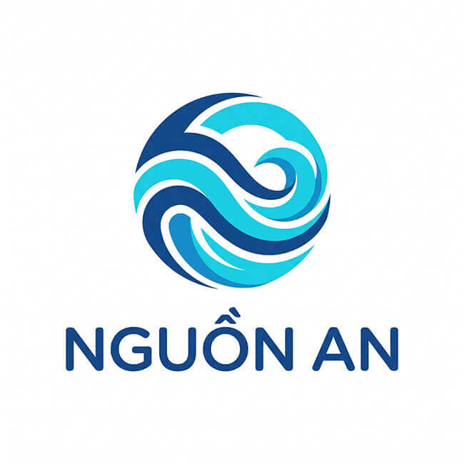 Logo Nguồn An – in nhãn chai nước suối Nguồn An – thương hiệu đã in nhãn chai nước suối tại xưởng In An Anh, Hà Nội