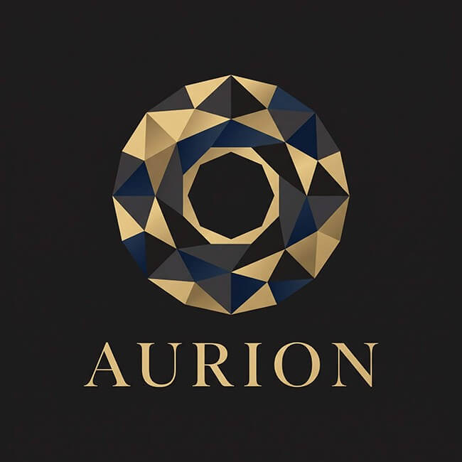 Logo Aurion – in tem QR code Logo thương hiệu Aurion, khách hàng đã in tem QR code tại In An Anh