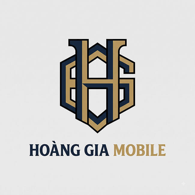 Logo Hoàng Gia Mobile – in tem nhãn máy móc, thiết bị điện tử Hoàng Gia Mobile – thương hiệu đã in tem nhãn máy móc, thiết bị điện tử tại xưởng In An Anh, Hà Nội