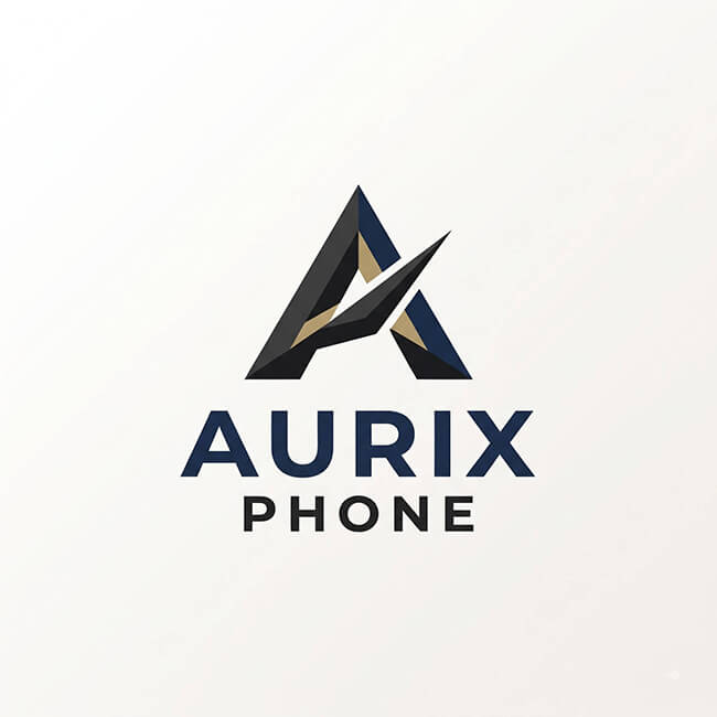 Logo Aurix Phone – in sticker theo yêu cầu Logo thương hiệu Aurix Phone, khách hàng đã in sticker theo yêu cầu tại In An Anh