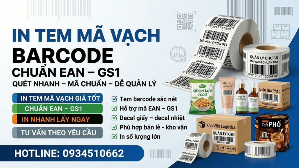Tem barcode EAN, GS1
