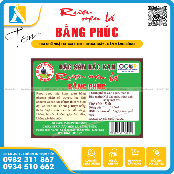 Cần đảm bảo các thông tin cơ bản trên tem rượu