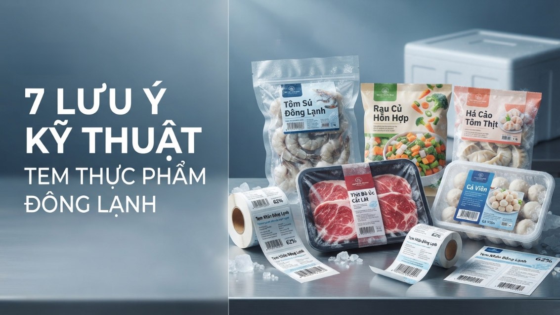 In Tem Thực Phẩm Đông Lạnh: 7 Lưu Ý Kỹ Thuật
