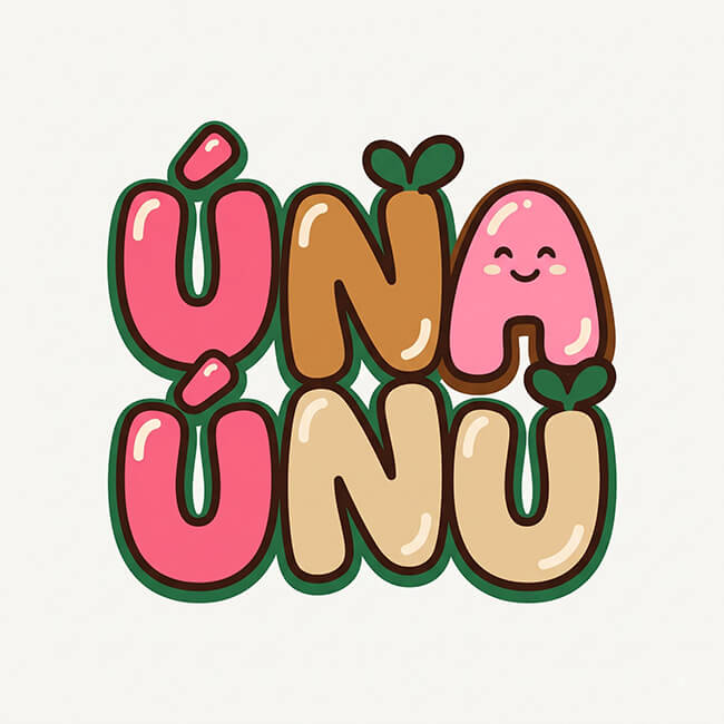 Logo Úna Únù – in tem dán ly cà phê, trà sữa Logo Úna Únù – khách hàng sử dụng dịch vụ in tem dán ly cà phê, trà sữa tại In An Anh