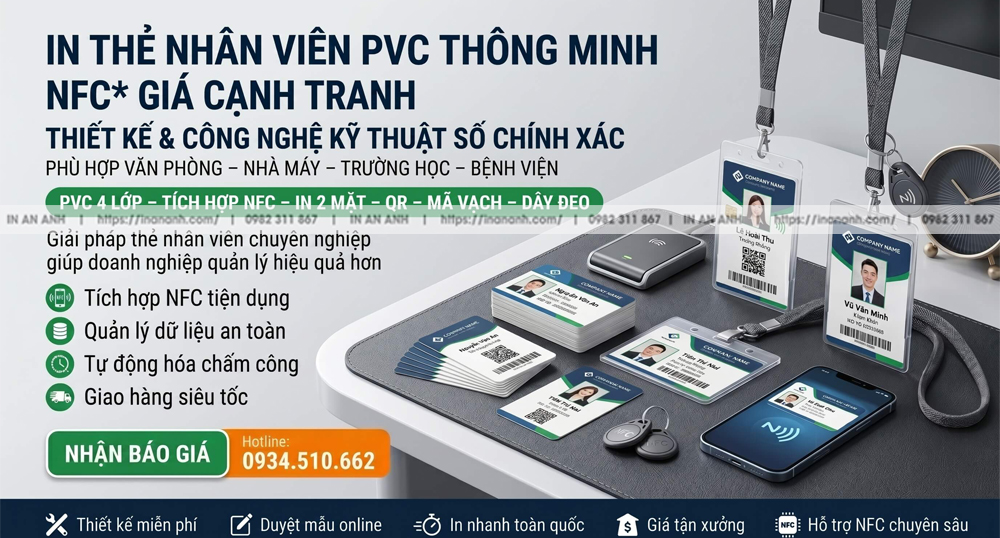 In Thẻ Nhân Viên PVC Cao Cấp