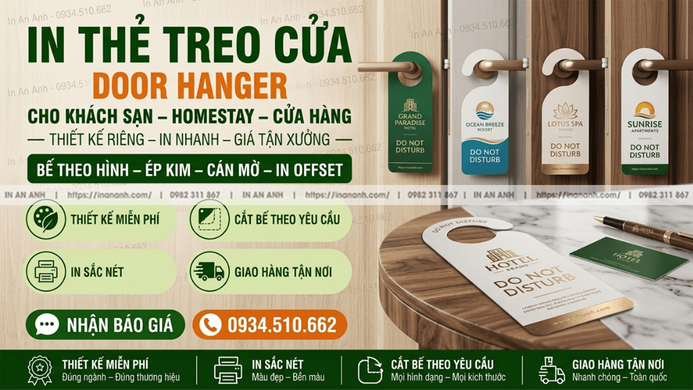 In Thẻ Treo Cửa Công Nghệ In Hiện Đại