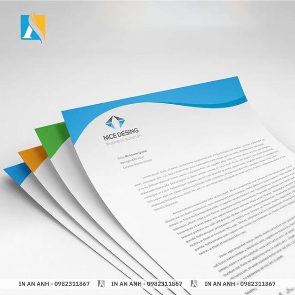 Mẫu giấy tiêu đề thư phong cách tối giản