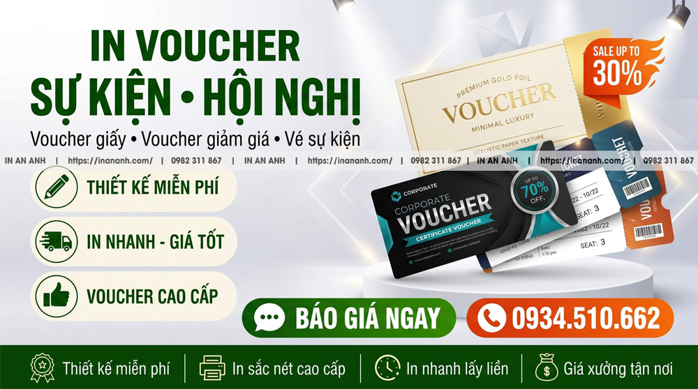 In Voucher Cho Event Sự Kiện Hội Nghị