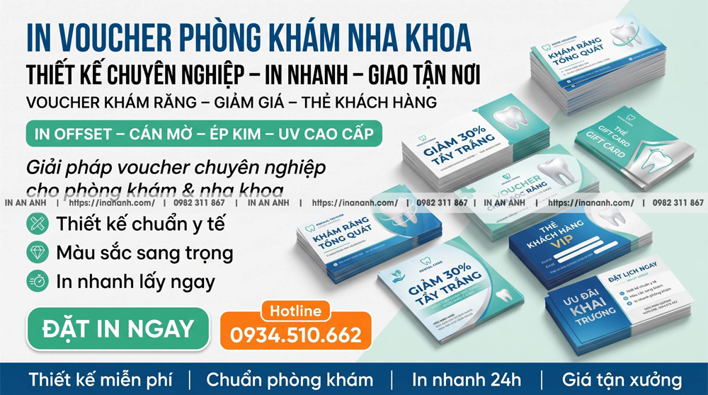 In Voucher Phòng Khám – Nha Khoa