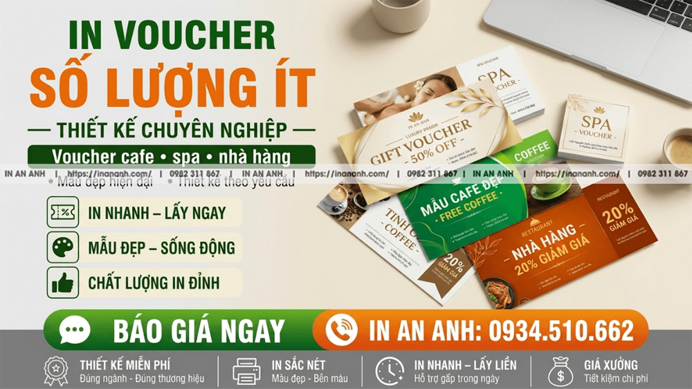 In Voucher Số Lượng Ít Thiết Kế Chuyên Nghiệp