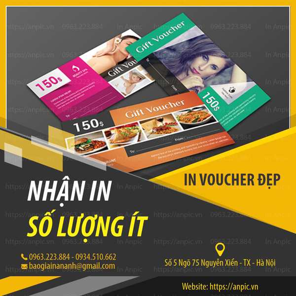 In voucher số lượng ít giá rẻ tại In Ấn Anpic