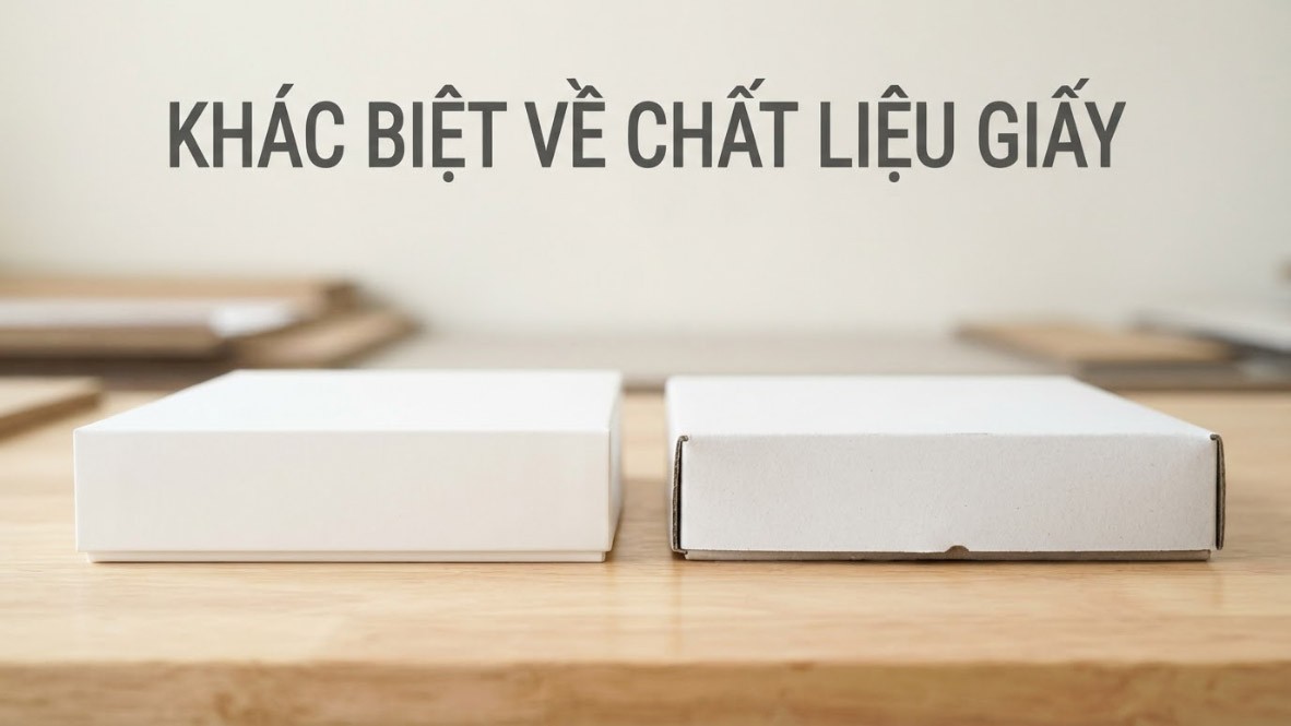 Khác biệt về chất liệu giấy