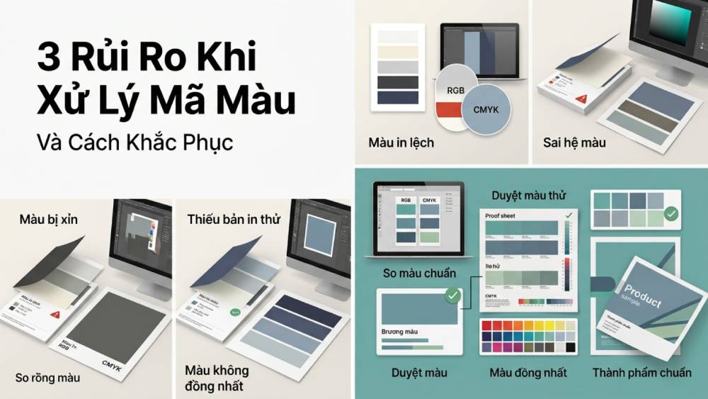 Khắc Phục 3 Rủi Ro Thường Gặp Khi Xử Lý Mã Màu Tại Các Xưởng In Thiếu Kinh Nghiệm Thực Chiến