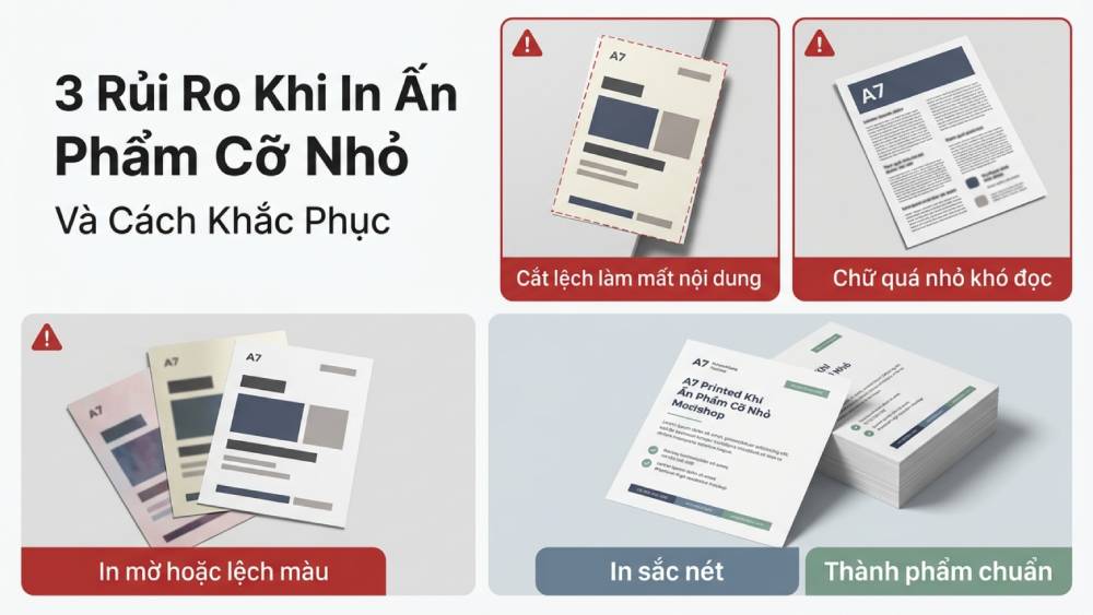 Khắc phục 3 rủi ro tồi tệ khi đặt in ấn phẩm cỡ nhỏ tại xưởng thiếu kinh nghiệm