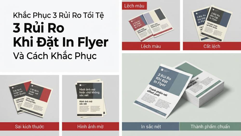 Khắc phục 3 rủi ro tồi tệ khi đặt in flyer tại xưởng thiếu kinh nghiệm