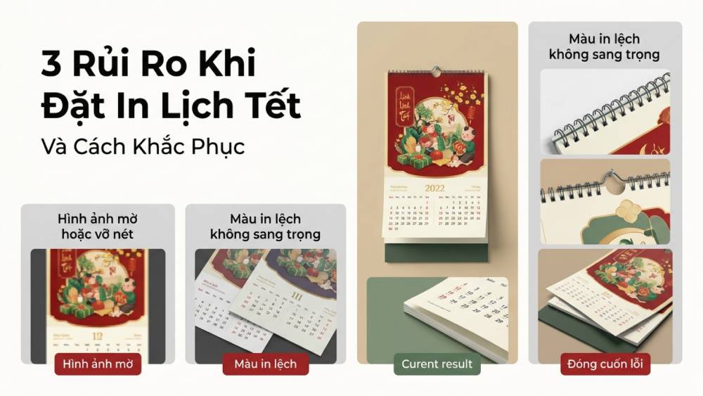 Khắc phục 3 rủi ro tồi tệ khi đặt in lịch Tết tại các cơ sở thiếu kinh nghiệm