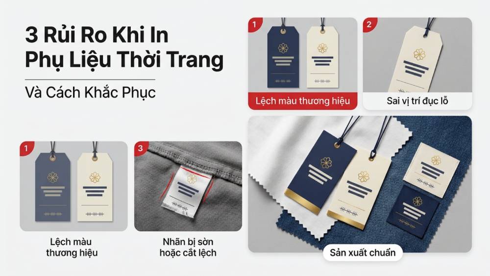 Khắc Phục 3 Rủi Ro Tồi Tệ Khi Đặt In Phụ Liệu Thời Trang Tại Xưởng Thiếu Kinh Nghiệm