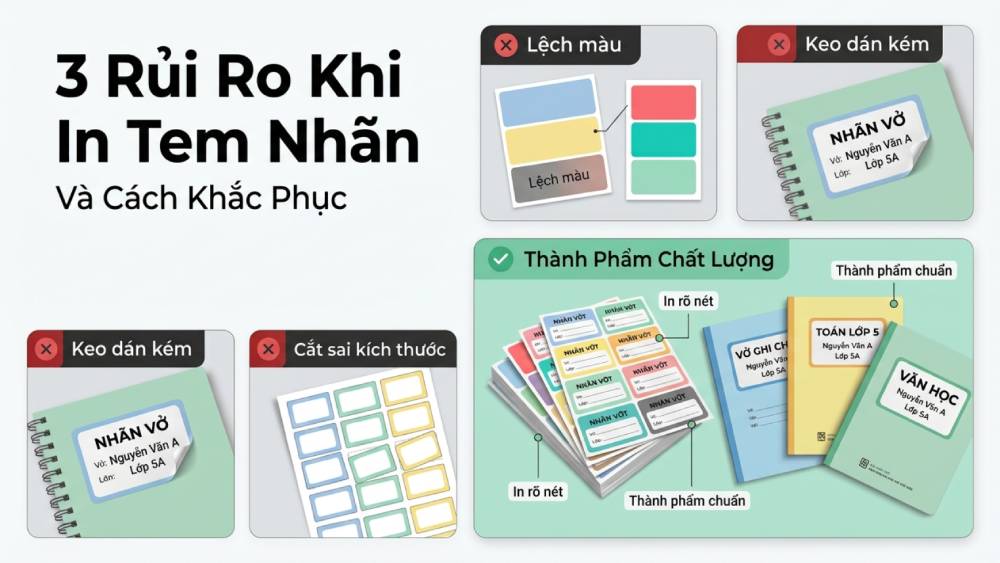 Khắc Phục 3 Rủi Ro Tồi Tệ Khi Đặt In Tem Nhãn Tại Các Cơ Sở Yếu Kém