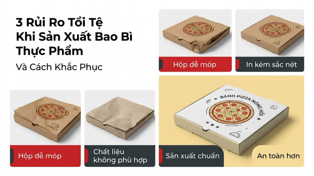Khắc Phục 3 Rủi Ro Tồi Tệ Khi Sản Xuất Bao Bì Thực Phẩm Tại Xưởng Thiếu Kinh Nghiệm